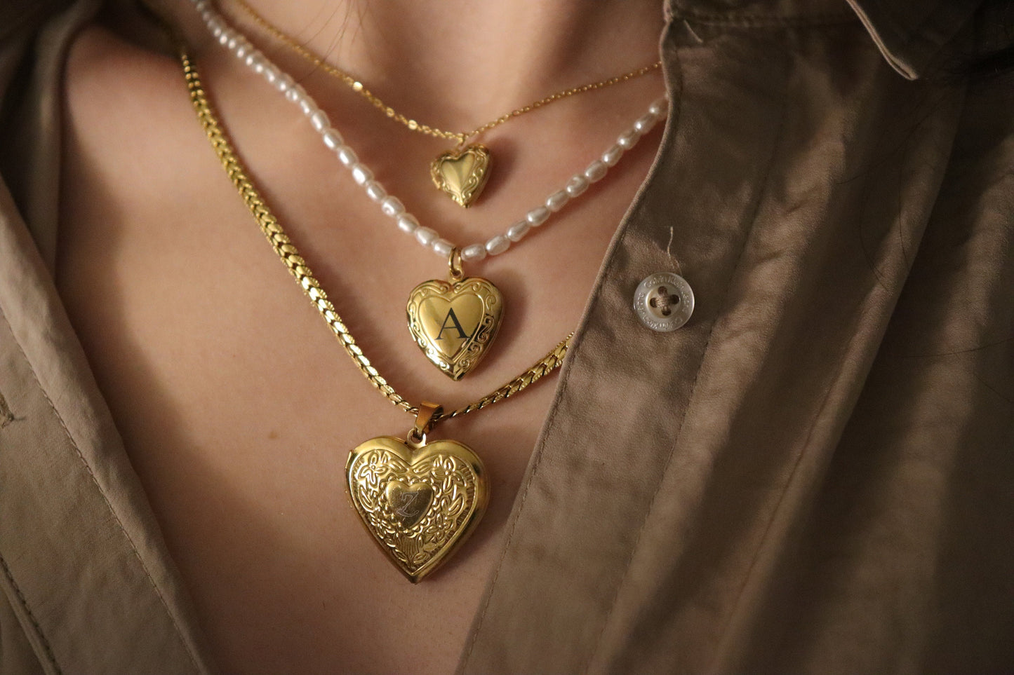 Gold Heart Locket Toggle Necklace with Photo, Engraved Heart Locket, Personalized gift.