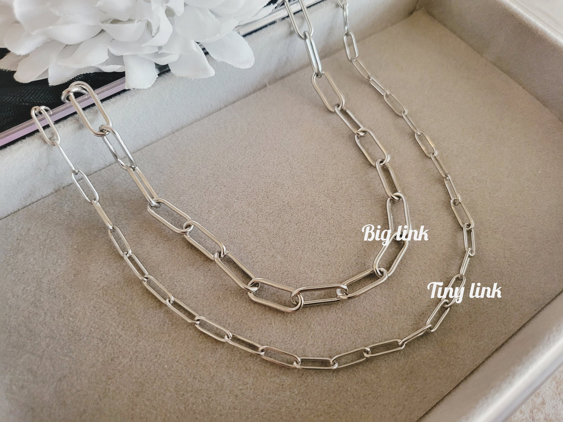 Silver Stainless Steel Unisex Chain Bracelet,WATERPROOF, Men Chain Bracelet, Christmas Gift.