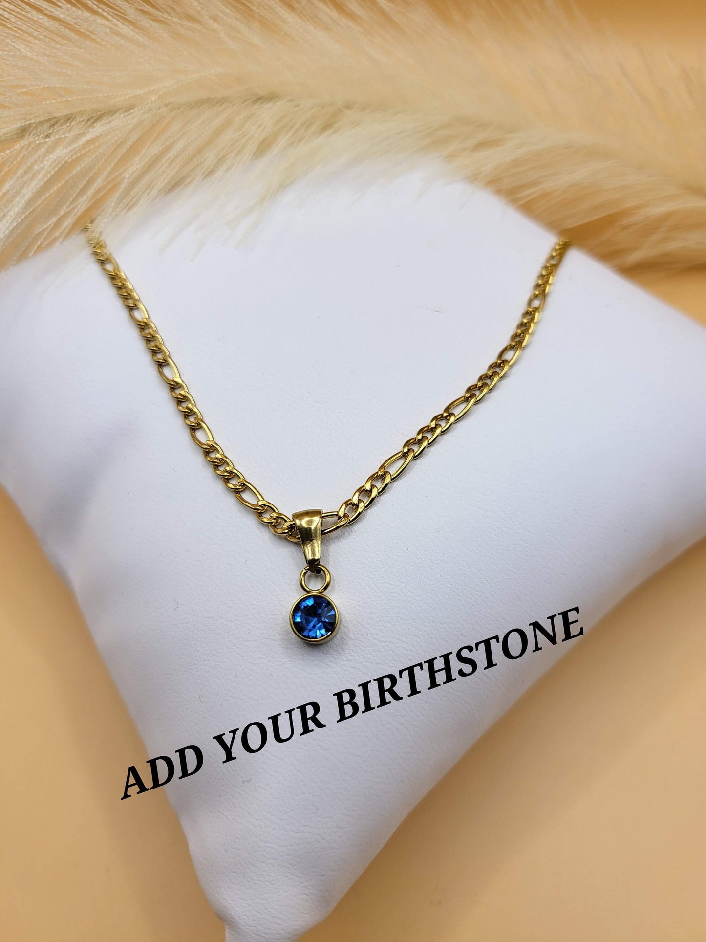 ADD Your Birth Stone , Crystal Birth Month Charm , Minimal Dainty Jewelry.