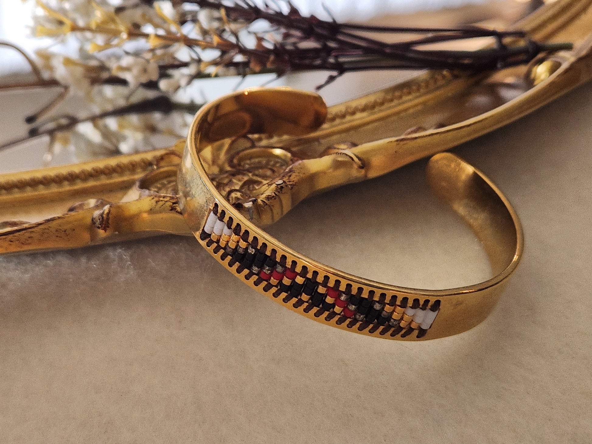 Gold BOHEMIAN Bracelet ,WATERPROOF, Non Tarnish.