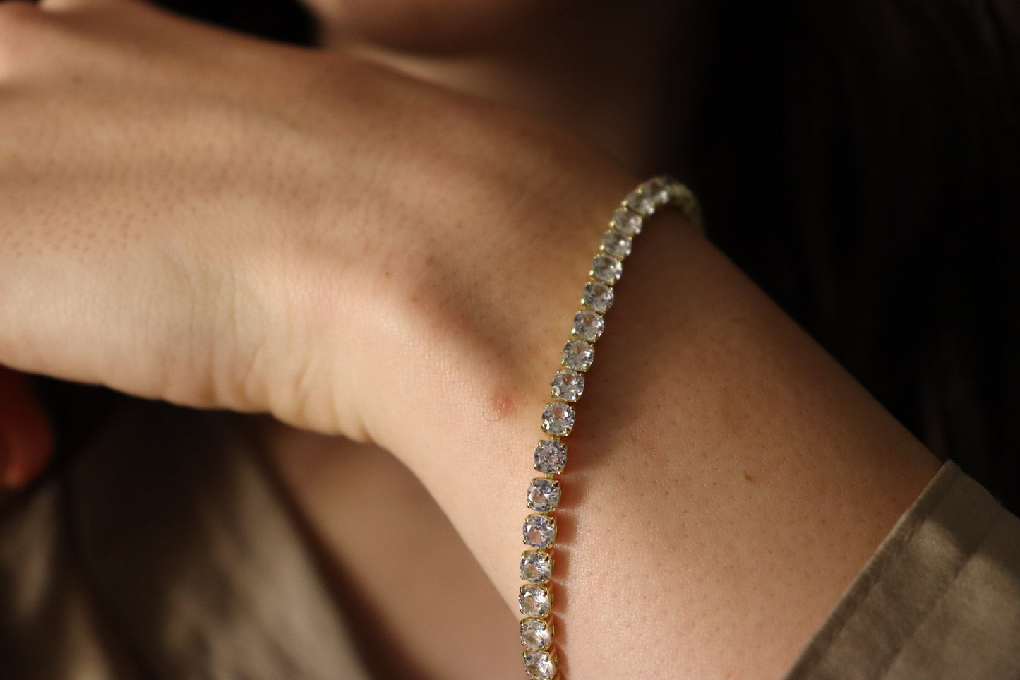 925 Sterling Silver Tennis Bracelet ,Gold Filled Bracelet,High Quality.