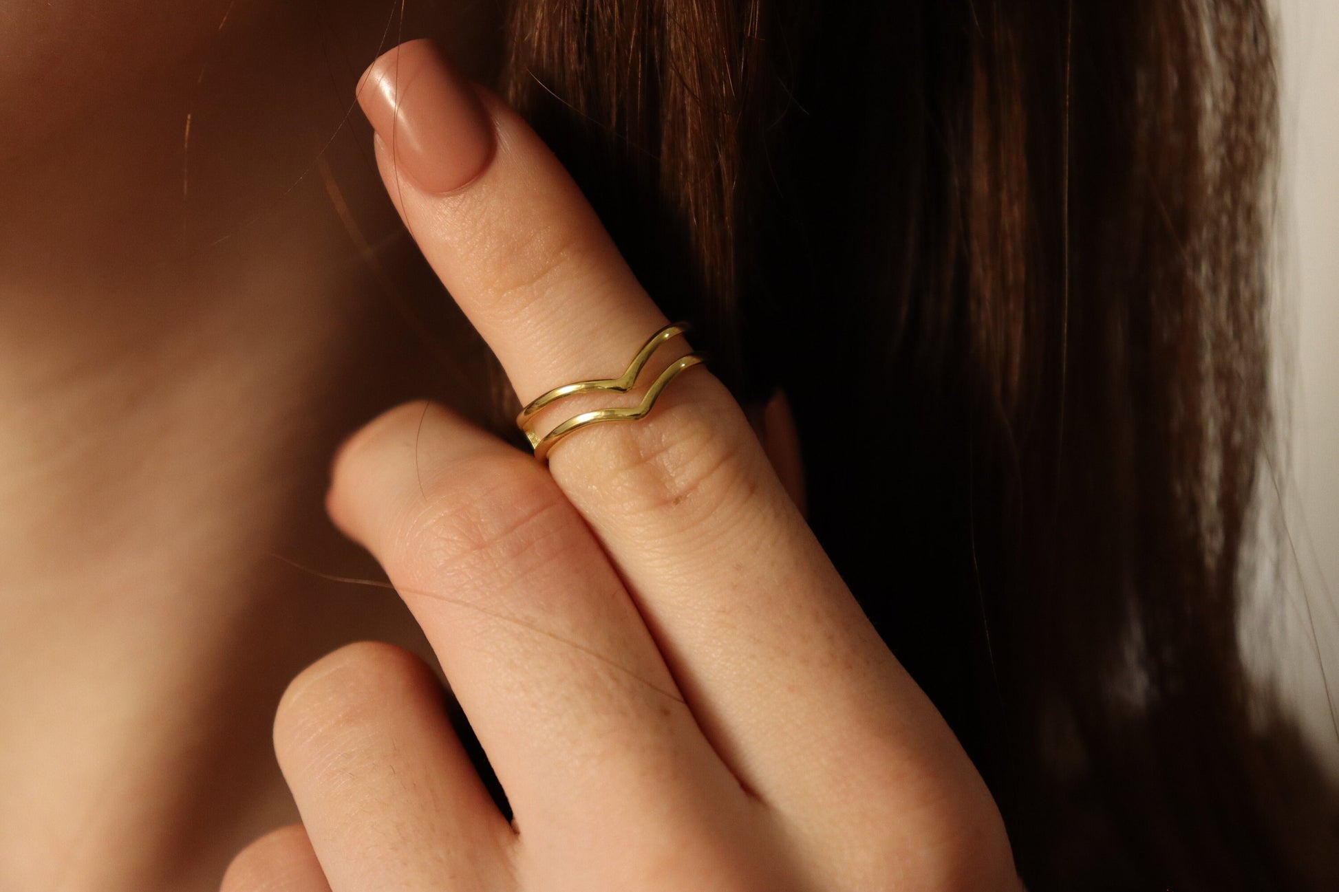 Gold Filled Adjustable Band Ring , Waterproof , High Quality, Birthday Gift.