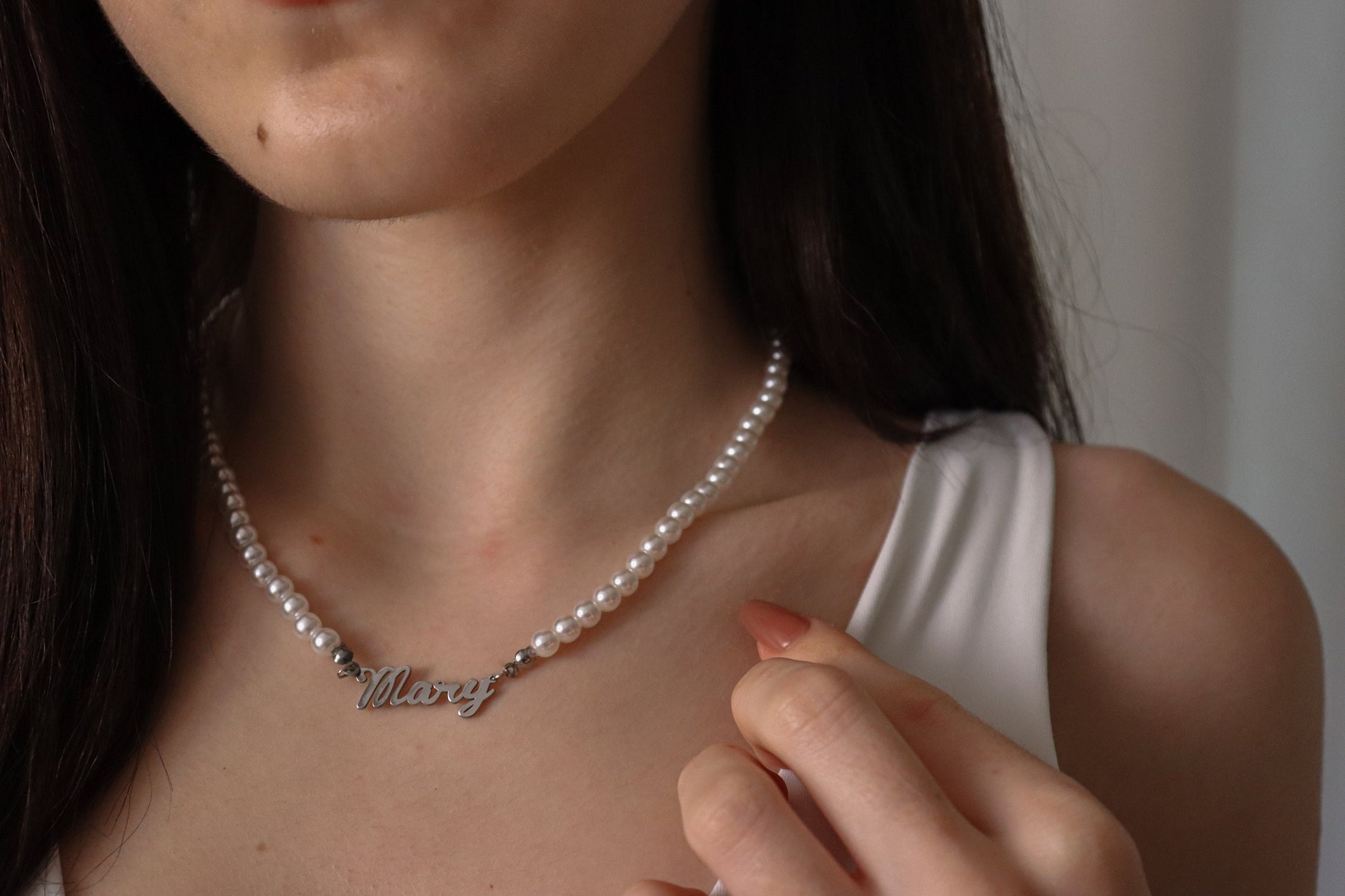 925 Sterling Silver Custom Name Necklace, Choose Your Chain, Gold Name Necklace, Handmade Jewellery, Mothers Day Gift.