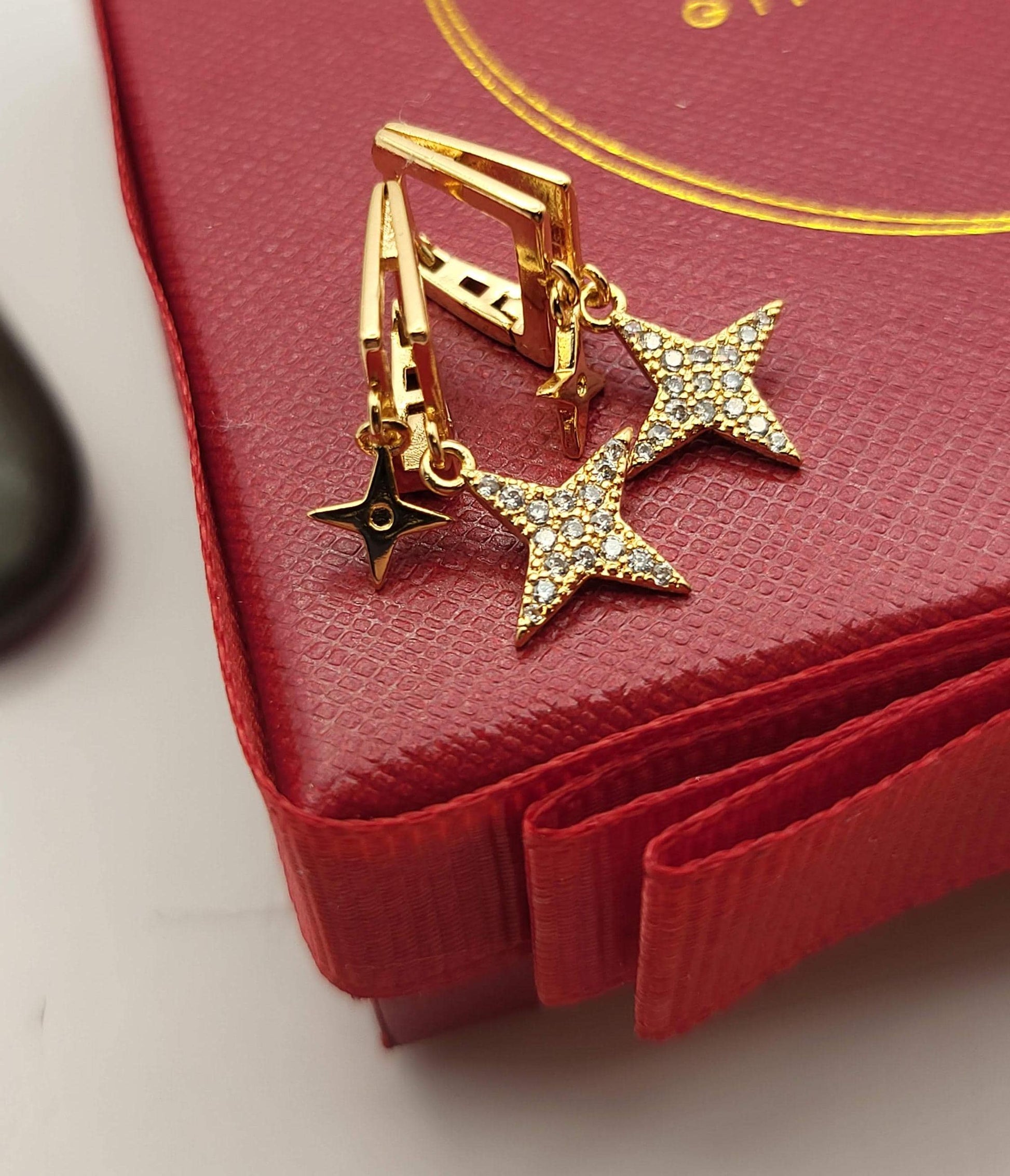 Gold Filled Small Star Earrings, WATERPROOF , Gift For Her.