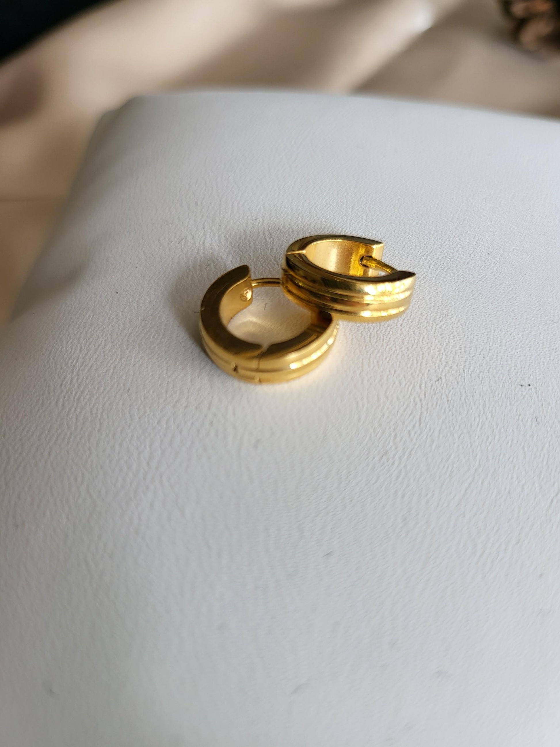 Gold Filled Hoop Double Earrings ,Minimalist Jewelry, Birthday Gift.