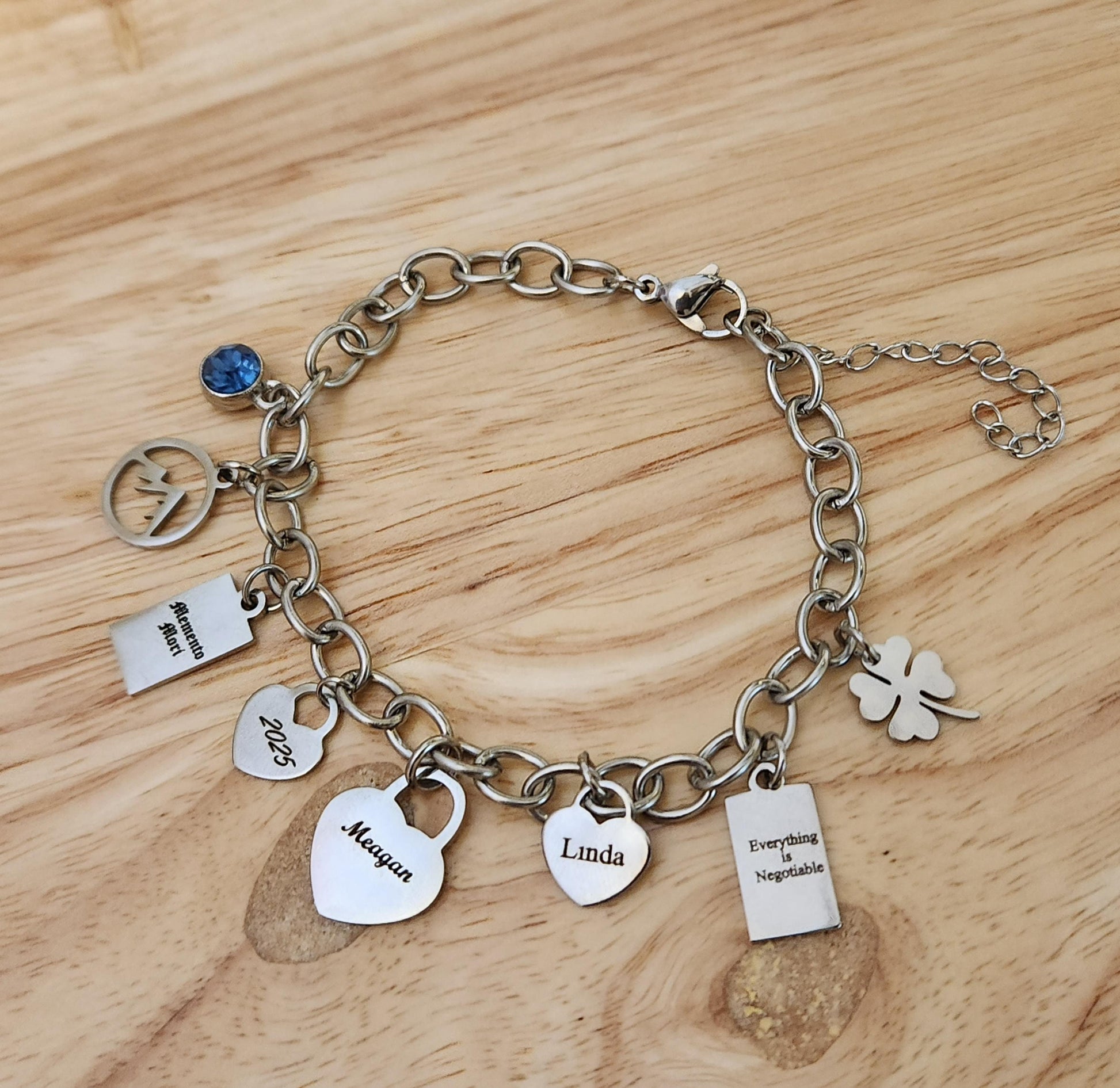 Custom Engraved Bracelet,Build Your Own Custom Charm Bracelet , Name Bracelet, Friendship Bracelet.