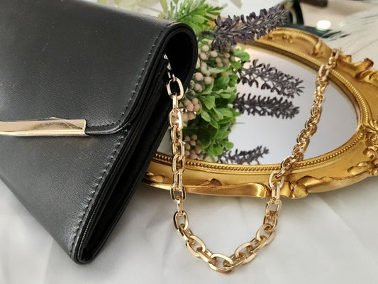 Gold -Silver Purse Chain , Lux Link Strap Bag Accessories, Luxury Purse Chain, Handbag Crossbody Shoulder Top Chain. Best Women Gift.