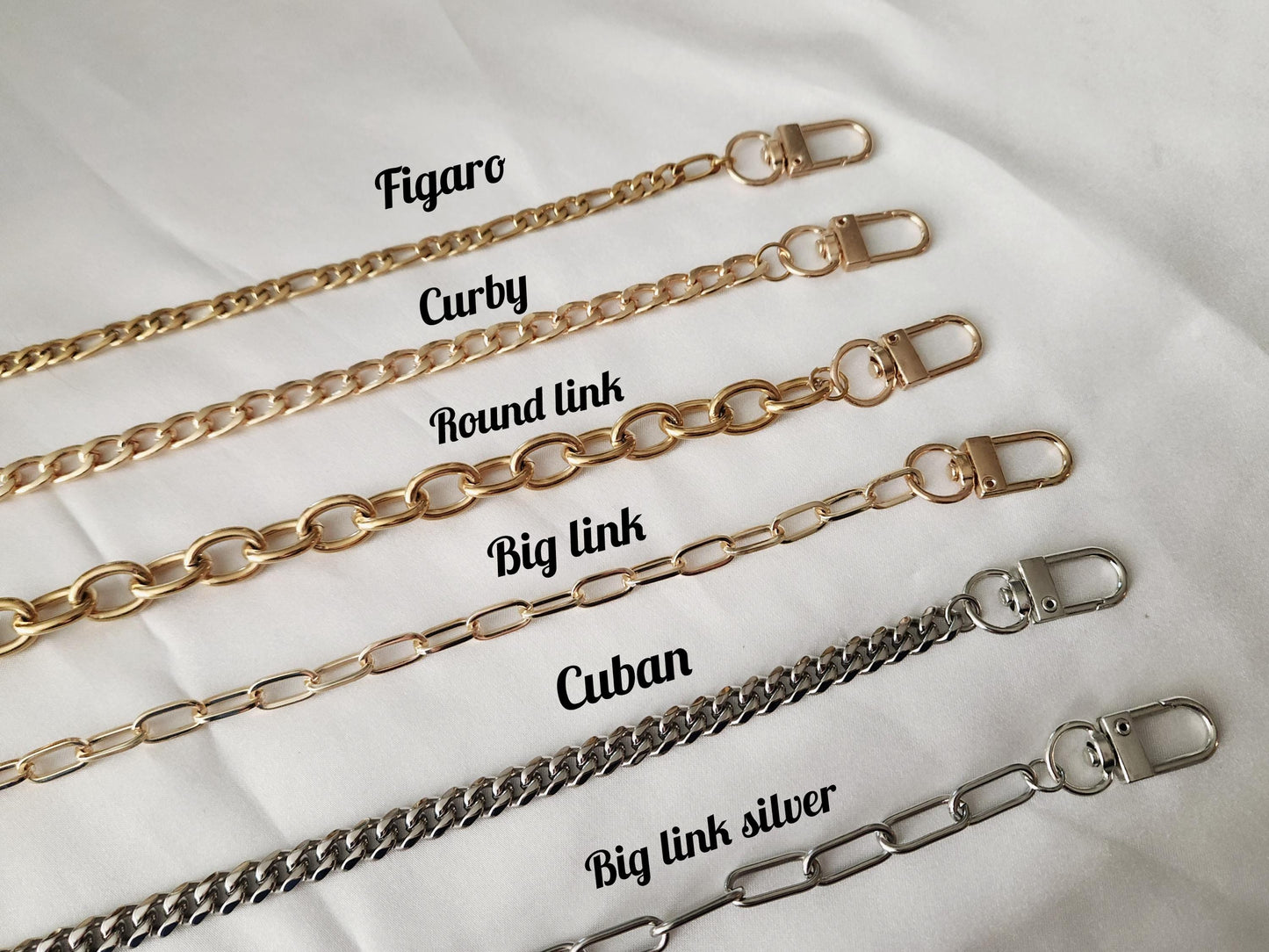 Gold -Silver Purse Chain , Lux Link Strap Bag Accessories, Luxury Purse Chain, Handbag Crossbody Shoulder Top Chain. Best Women Gift.