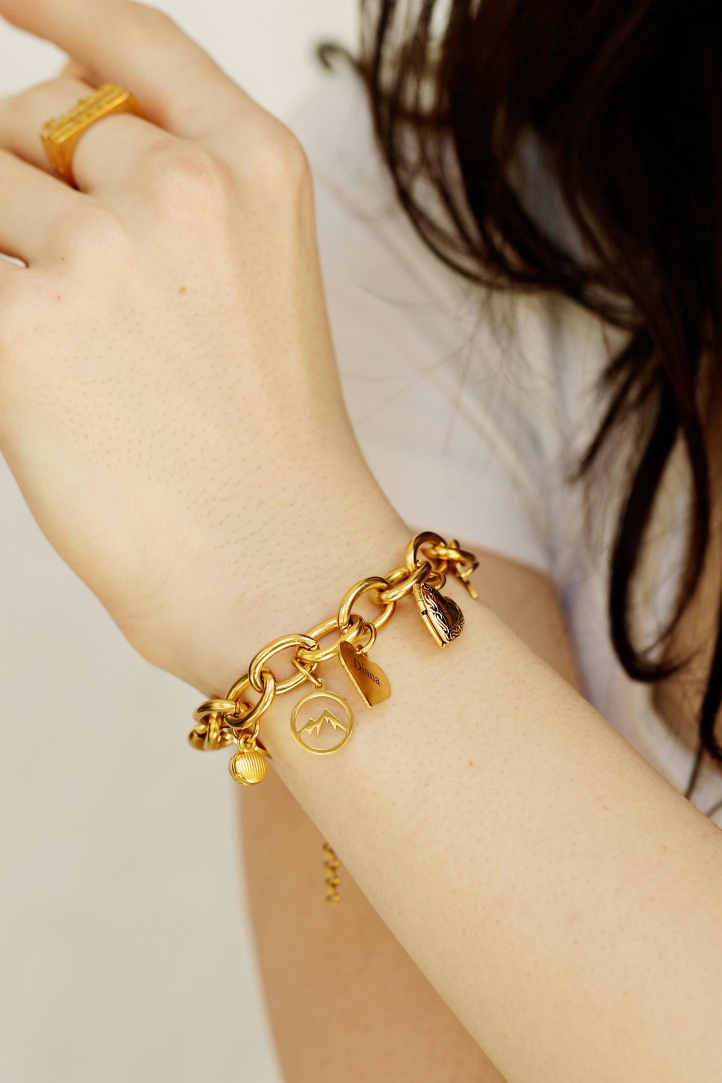 Custom Engraved Bracelet,Build Your Own Custom Charm Bracelet , Name Bracelet, Friendship Bracelet.