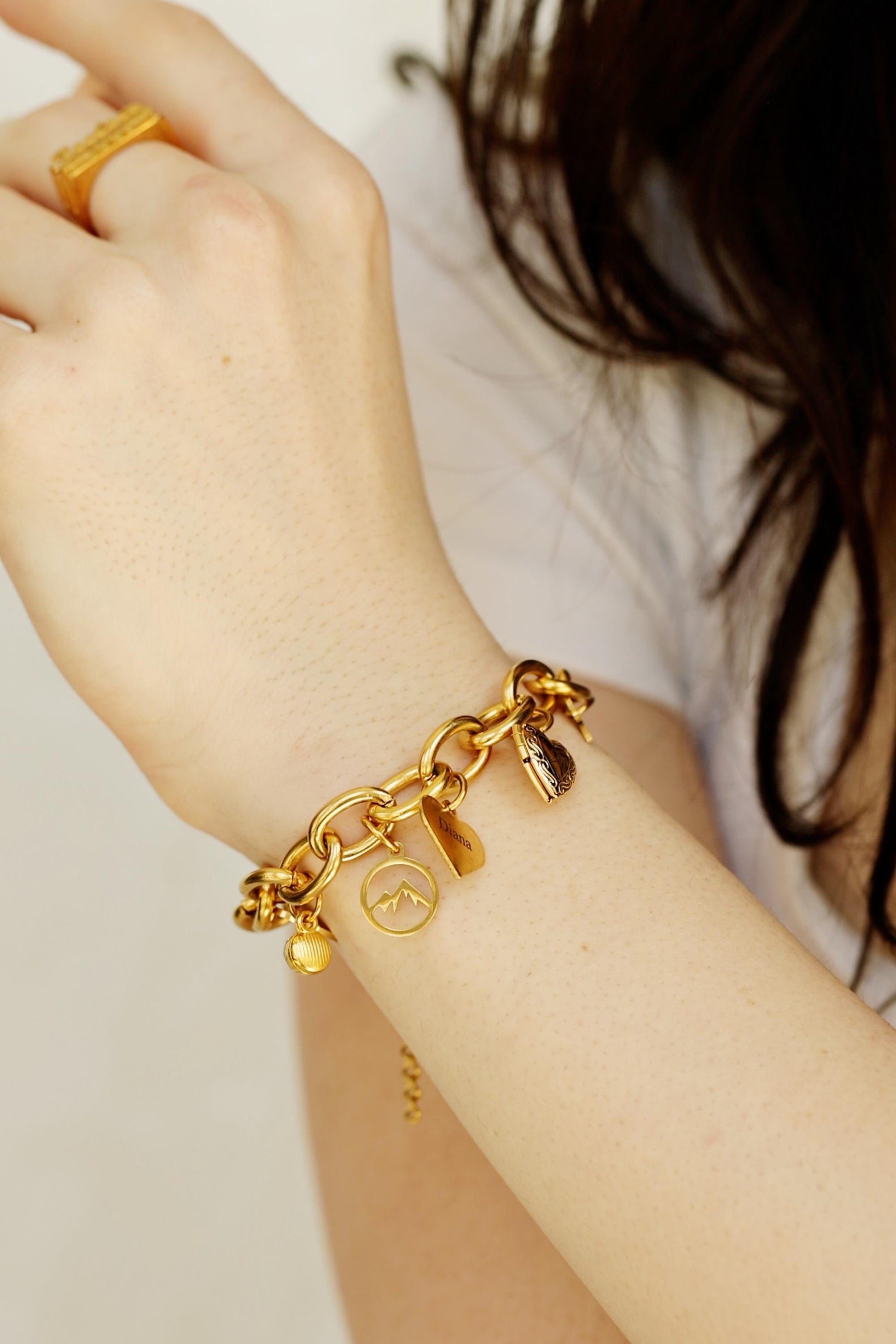 Custom Engraved Bracelet,Build Your Own Custom Charm Bracelet , Name Bracelet, Friendship Bracelet.