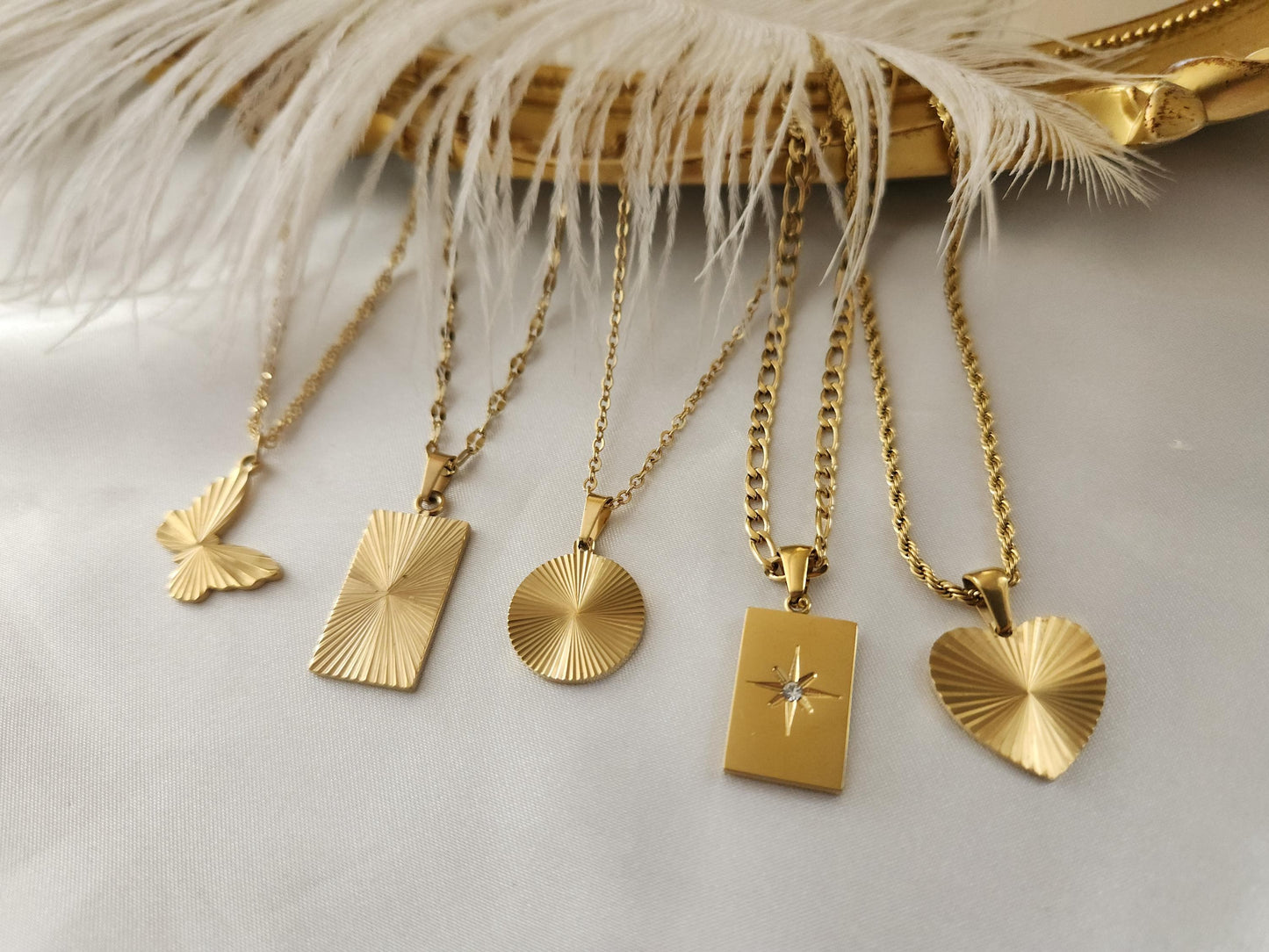 Custom Gold Filled Sunburst Necklace,FREE ENGRAVE Geometric Starburst Necklace, Bright Pendant , You are my sunshine charm.