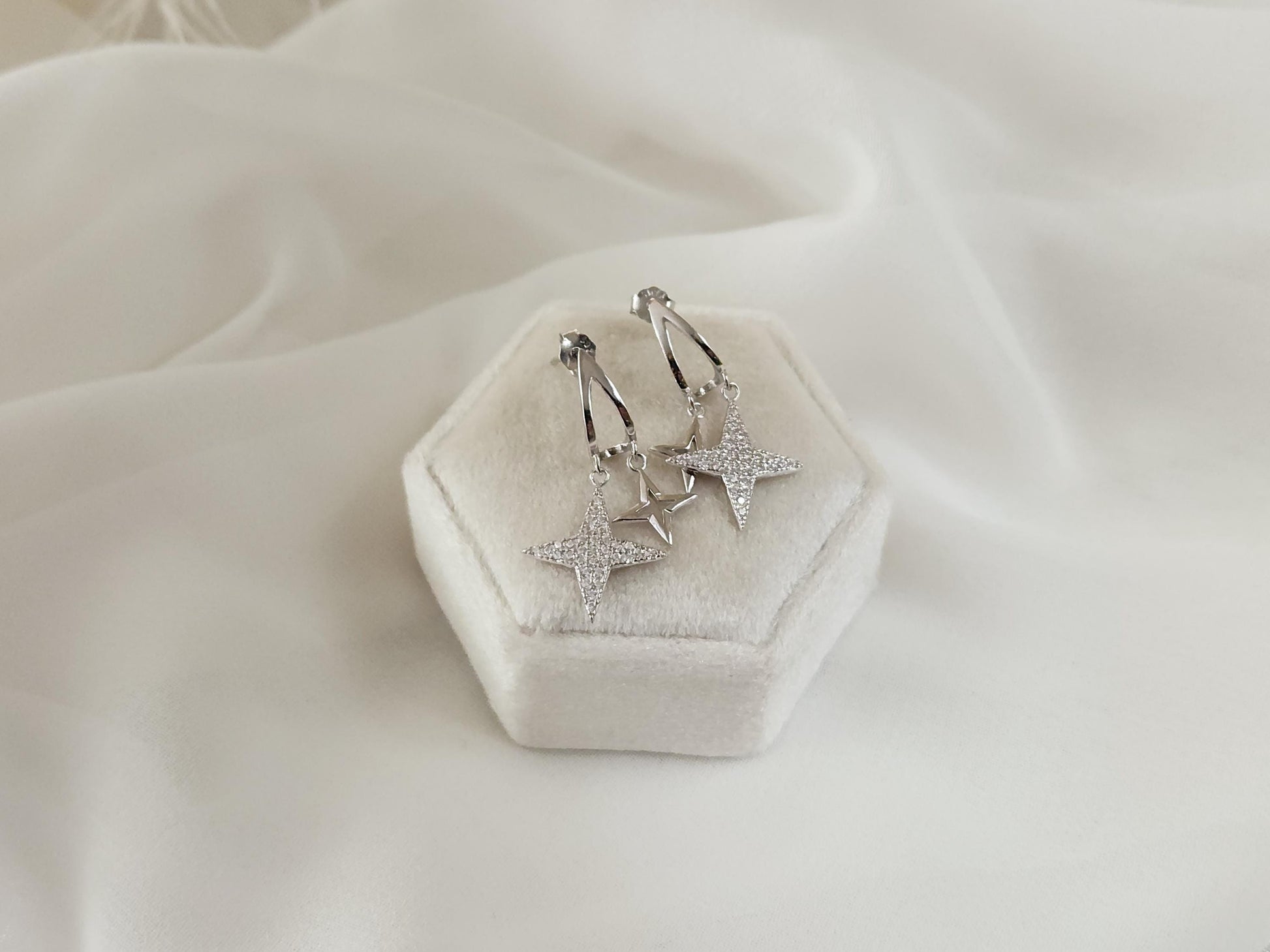 Gold Filled Small Star Earrings, WATERPROOF , Gift For Her.