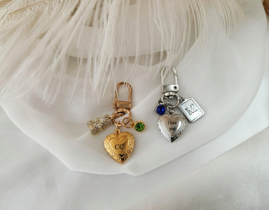 Bag Charms Keychain Holder, Multiple Charms Holder, Holders Purse Charm, Women Bag Accessories ,Gift for Her.