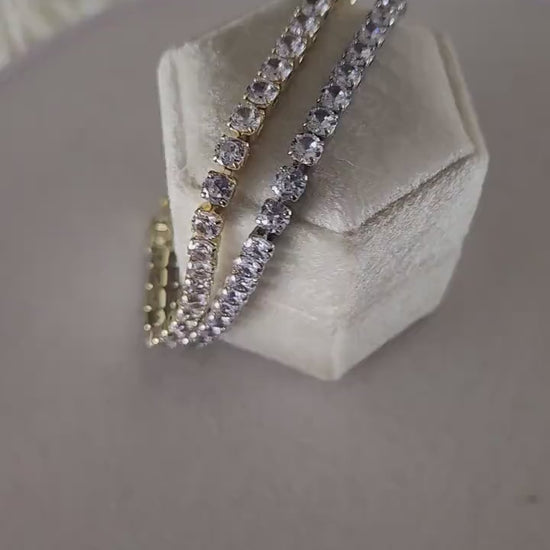 925  Sterling Silver Tennis Bracelet ,Gold Filled Bracelet,High Quality.