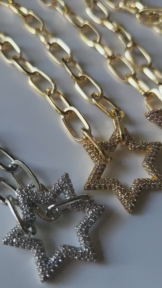 Gold Filled  Star Bead Necklace, WATERPROOF, Star Bracelet, WATERPROOF, Gift For Her.